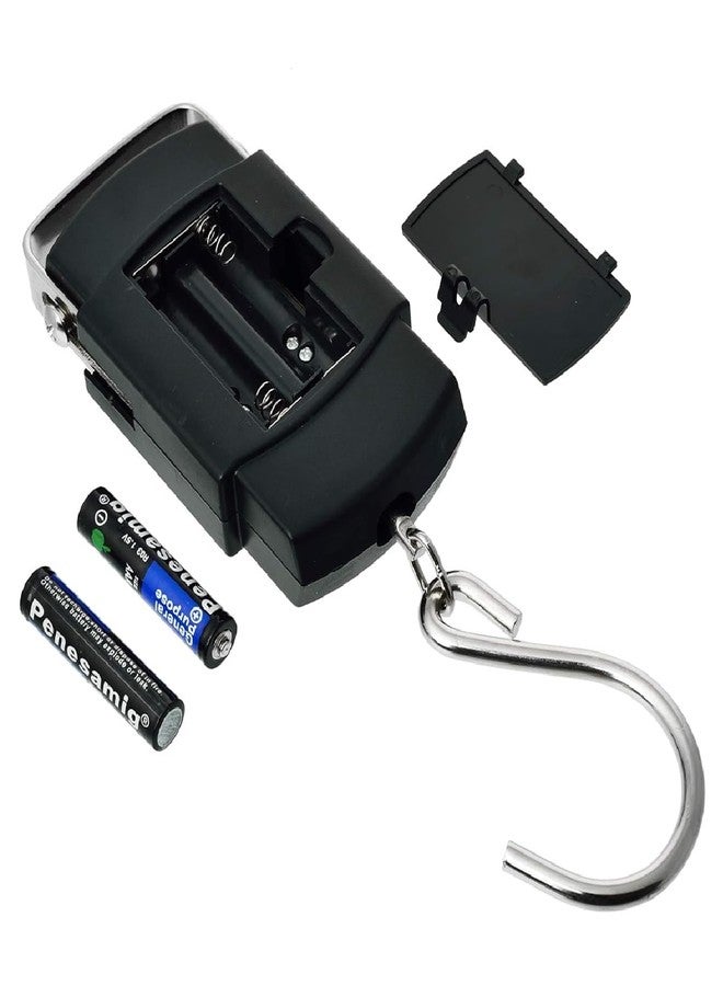 Winberg Digital Hanging Scale, 50 kg Capacity, LCD Display, Portable Electronic Hook Scale with Batteries 50kg - Image 3